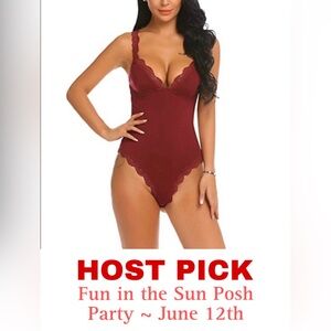 Burgandy Bodysuit